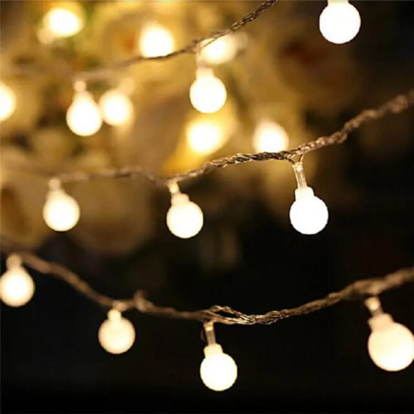 1.5m 10LED AA Battery Operated LED Ball String Lights for Christmas Indoor Garland, Wedding, and Xmas Decoration