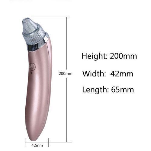 Electric Blackhead Vacuum Cleaner with 4 Replacement Heads for Pore Care (Random Color)