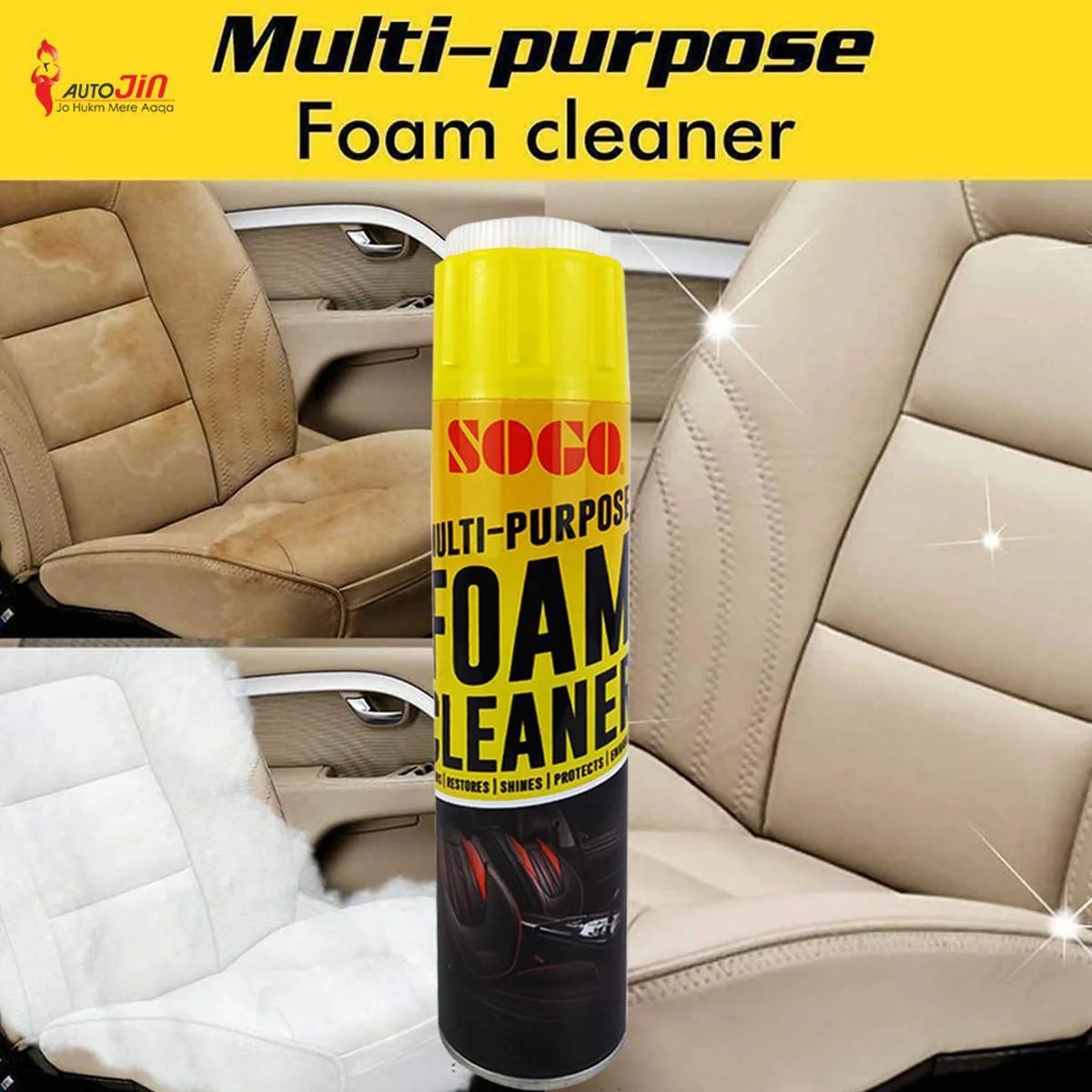 650ml SOGO Multi-Purpose Foam Cleaner for Versatile Cleaning