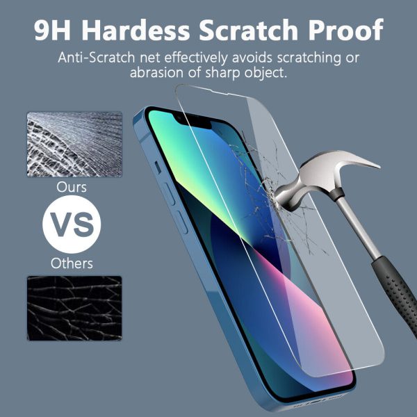 Black Edge Tempered Glass Screen Protector for iPhone 12 Mini 5.4-inch - Full Coverage Film with Easy Installation, Case-Friendly, 9H Hardness, HD Clear