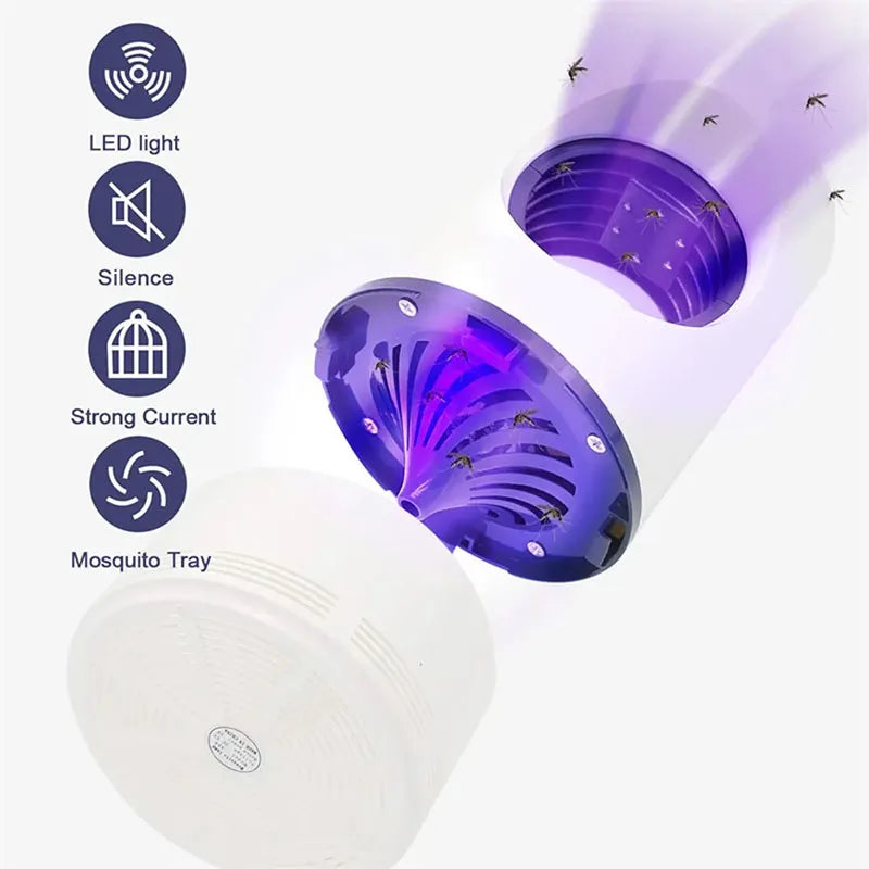 USB-Powered Mosquito Repellent Lamp - LED Electric Mosquito Trap for Outdoor Insect Control