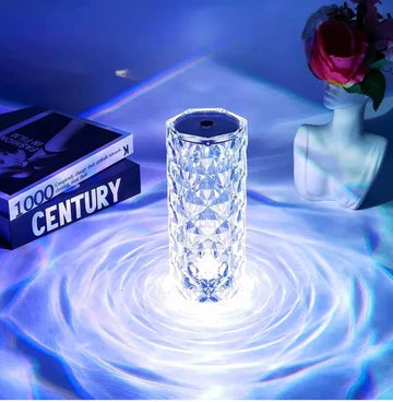 Bluetooth Speaker Crystal Lamp with Remote Control, Projector Rose Desk Lamps Buy N' Buzz