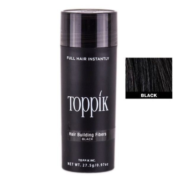 Toppik Bundle: 3-Pack with 27.5gm Fiber, Toppik Hair Comb, and Applicator – Black/Dark Brown